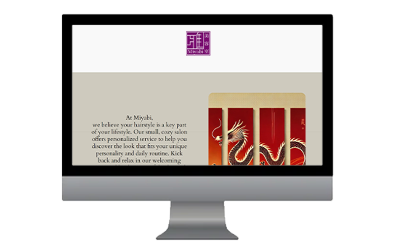 美容院-雅-のサイトイメージ画像
